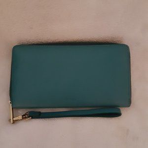 Teal Green Fossil RFID wallet